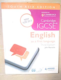 Cambridge Igcse® English As A First Language, 3/e + Cd (sae)