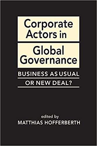 Corporate Actors In Global Governance